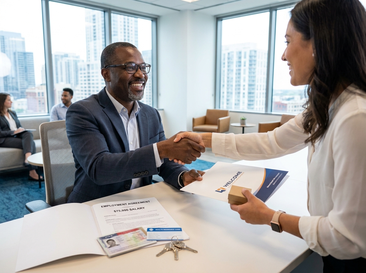 Nigerian getting $75,000+ visa sponsorship job in USA 2026 with benefits